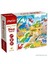 Ludattica Wood & Puzzle Dino World