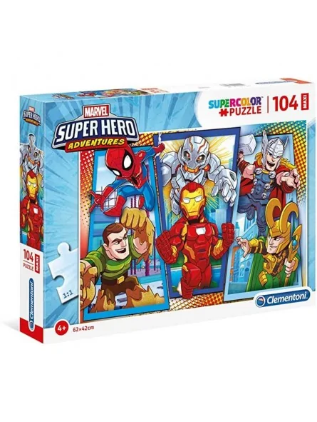 Maxi Puzzle Super Color Super Hero Adventures 104 pcs