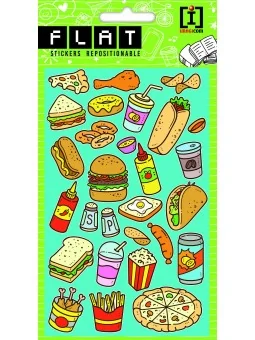 Stickers Flat Fast Food