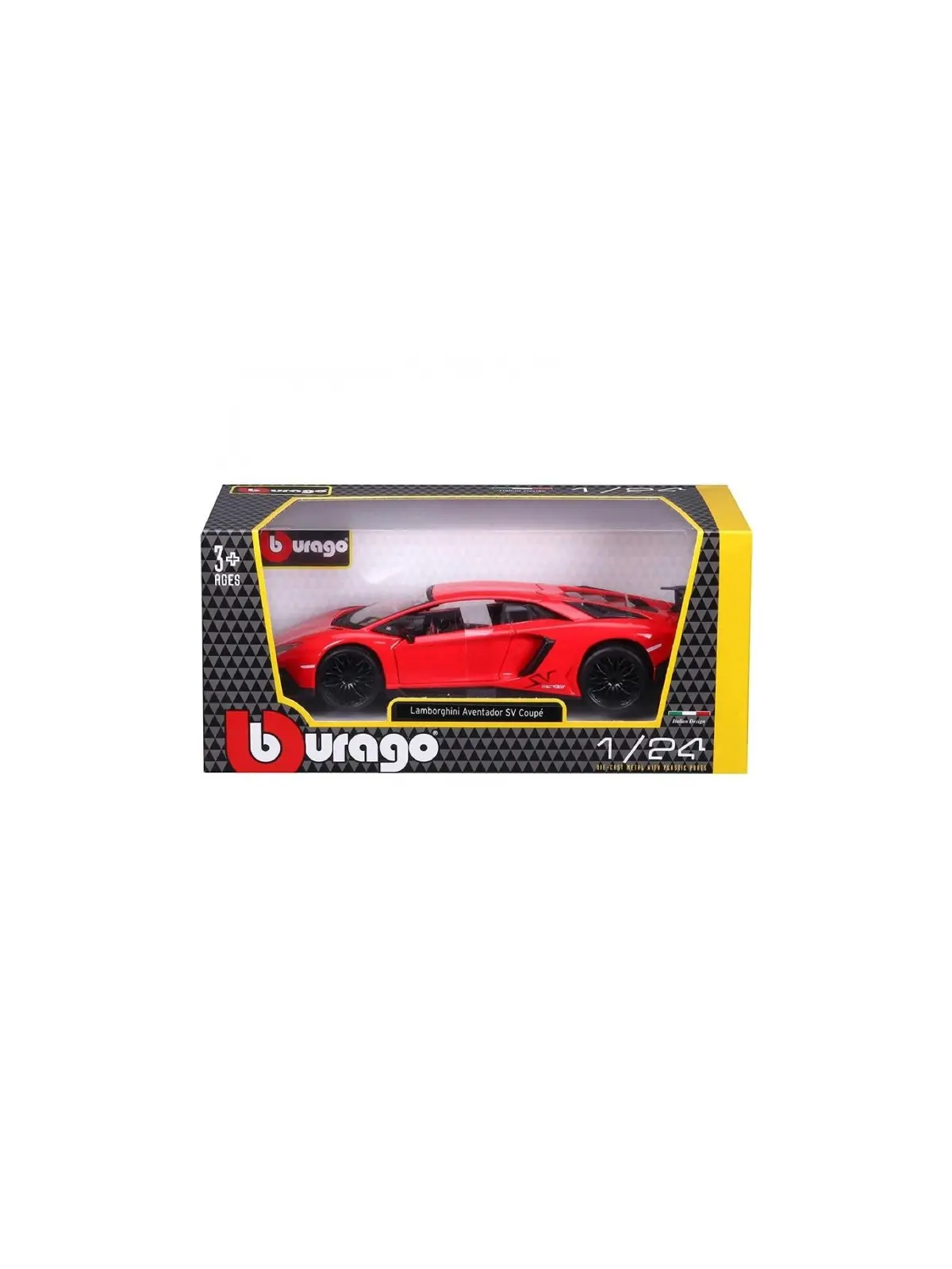 Burago Lamborghini Aventador SV Coupe Rossa Scala 1/24