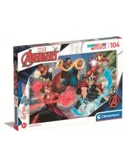 Super Color Puzzle Avengers Glitter 104 pcs