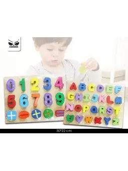 Puzzle in Legno Numeri e Lettere ST4832