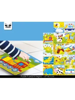 Puzzle in Legno 9 pcs ST6131