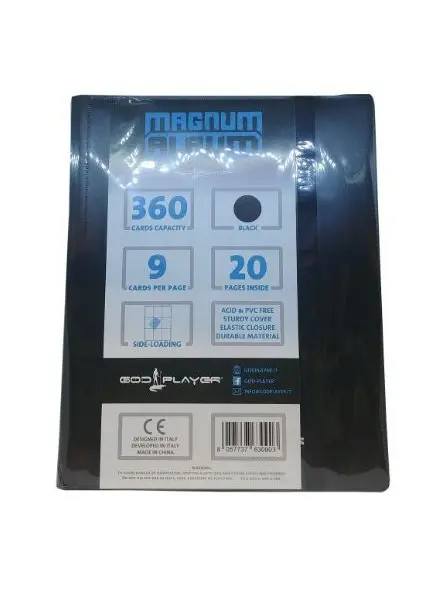 God Player Magnum Album Nero 360 Cards Pro Binder