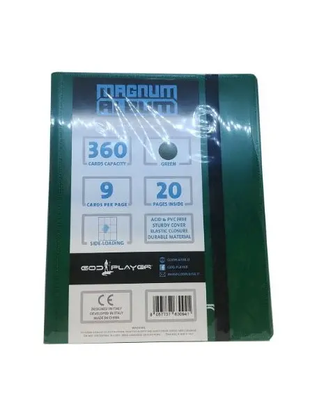 God Player Magnum Album Verde 360 Cards Pro Binder