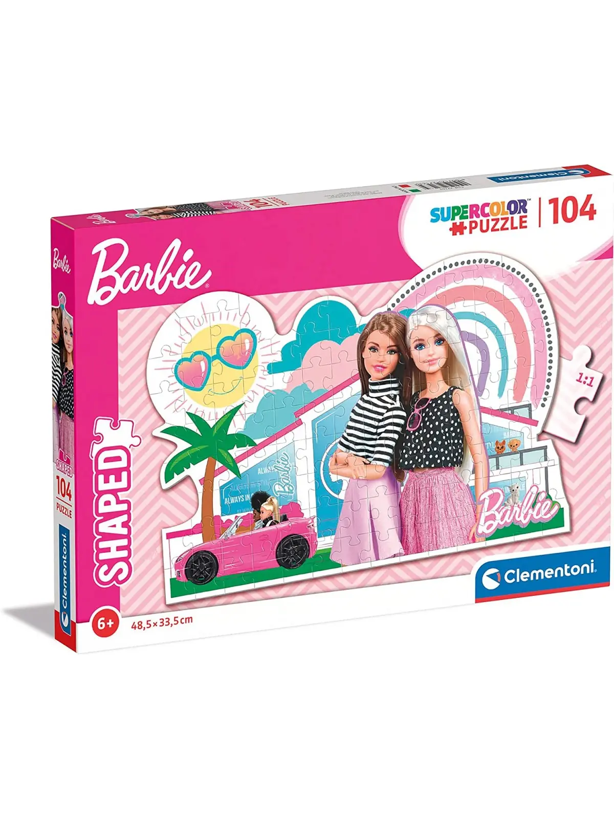 Super Color Puzzle Shaped Barbie 104 pcs