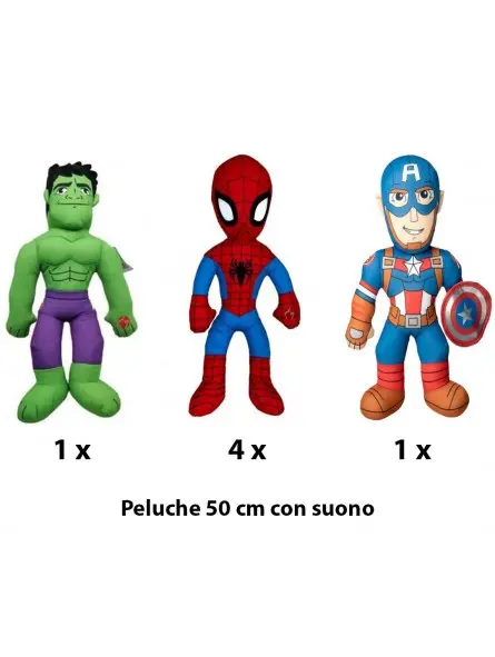 Peluche Marvel Super Hero Adventures con Suono 50 cm