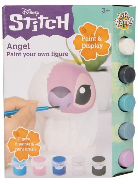 Disney Stitch Angel Dipingi La Figura