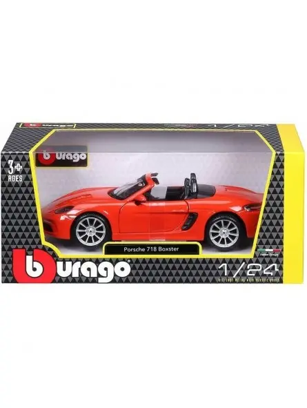 Burago Porsche 718 Boxter Rosso Scala 1/24