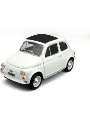 Burago Fiat 500F 1965 Bianca Scala 1/18