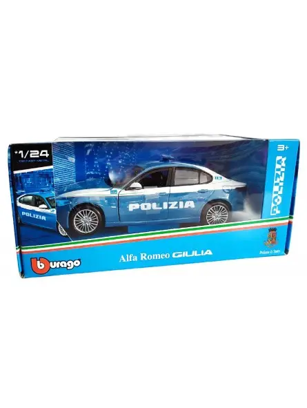 Burago Alfa Romeo Giulia Polizia 2016 scala 1/24