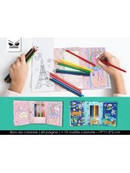 Set Due Libretti da Colorare e matite ST6652