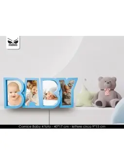 Cornice Baby Azzurra 4 Foto ST6178