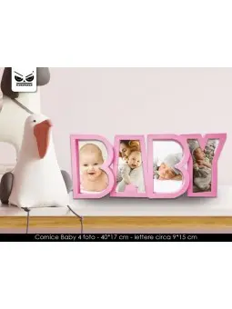 Cornice Baby Rosa 4 Foto ST6179