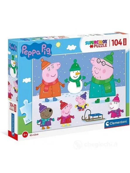 Maxi Puzzle Super Color Peppa Pig 104 pcs