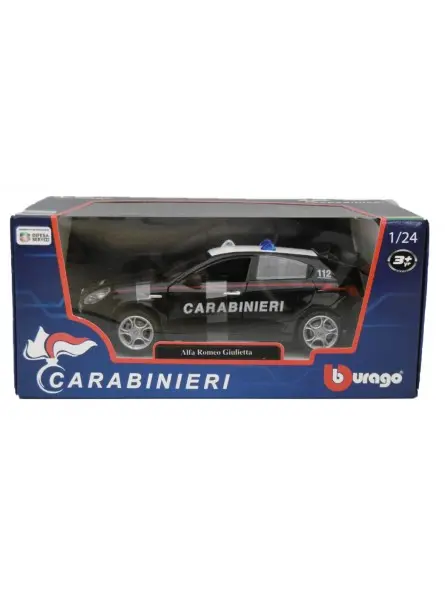 Burago Carabinieri Alfa Romeo Giulietta Scala 1/24