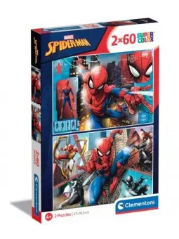 Super Color Puzzle Spiderman 2x60 pcs