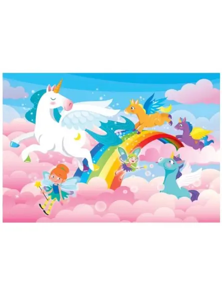 Super Color Puzzle Unicorn 3x48 pcs