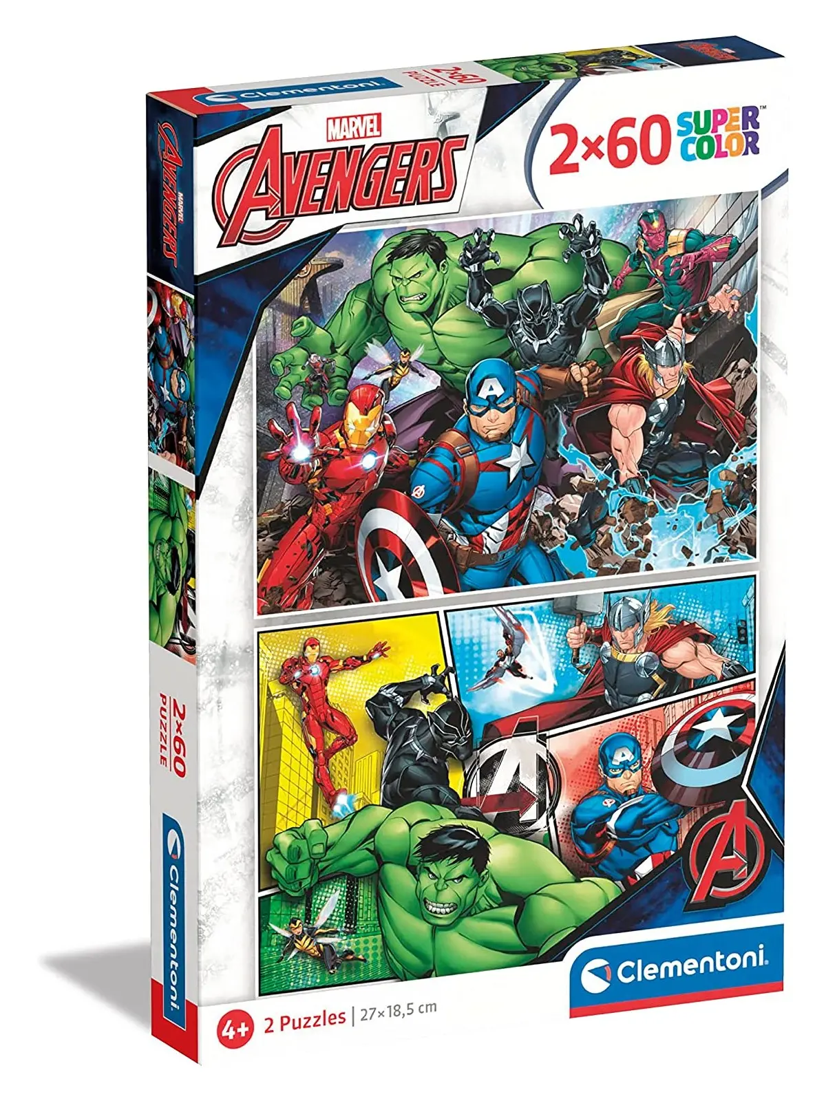 Super Color Puzzle Marvel Avengers 2x60 pcs