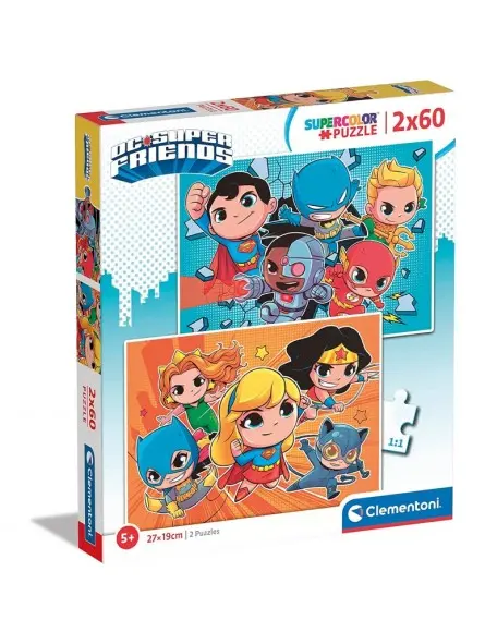 Super Color Puzzle Dc Super Friends 2x60 pcs