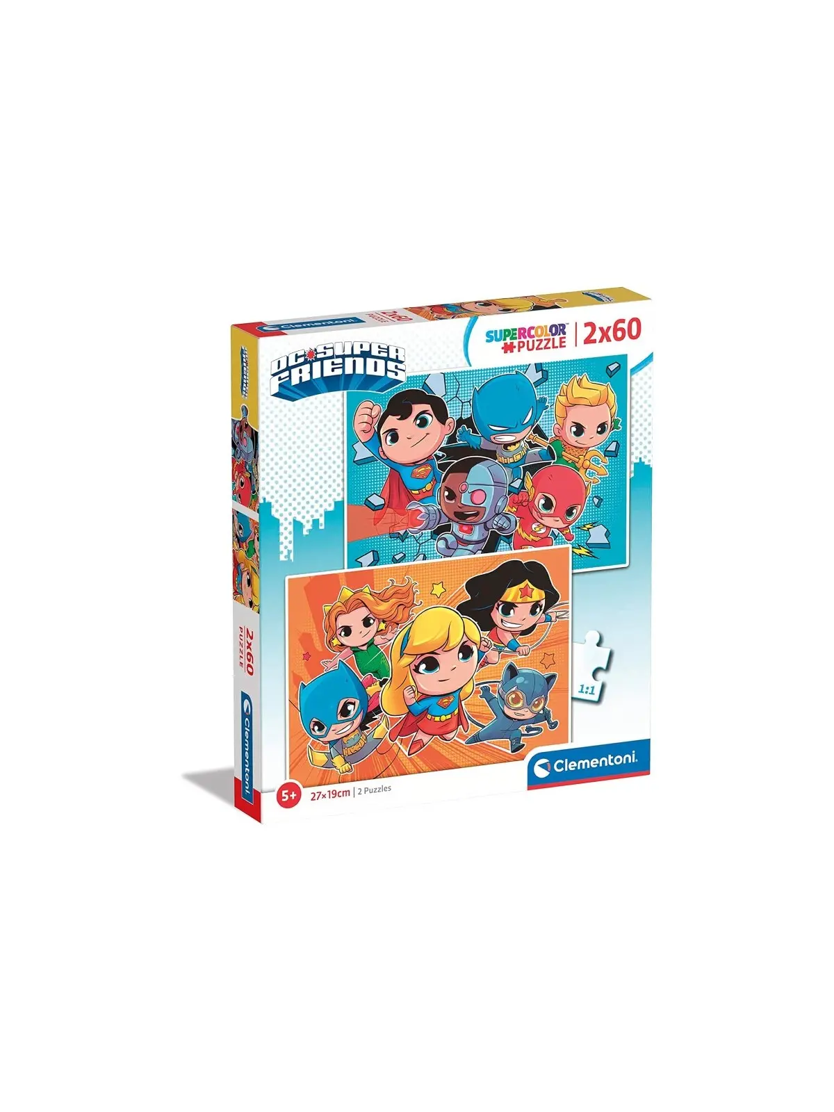 Super Color Puzzle Dc Super Friends 2x60 pcs