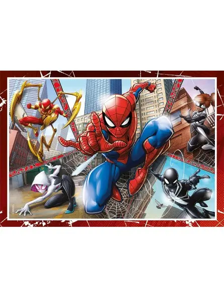 Super Color Puzzle Marvel Spiderman 4 in 1