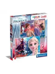 Super Color Puzzle Frozen 2x60 pcs