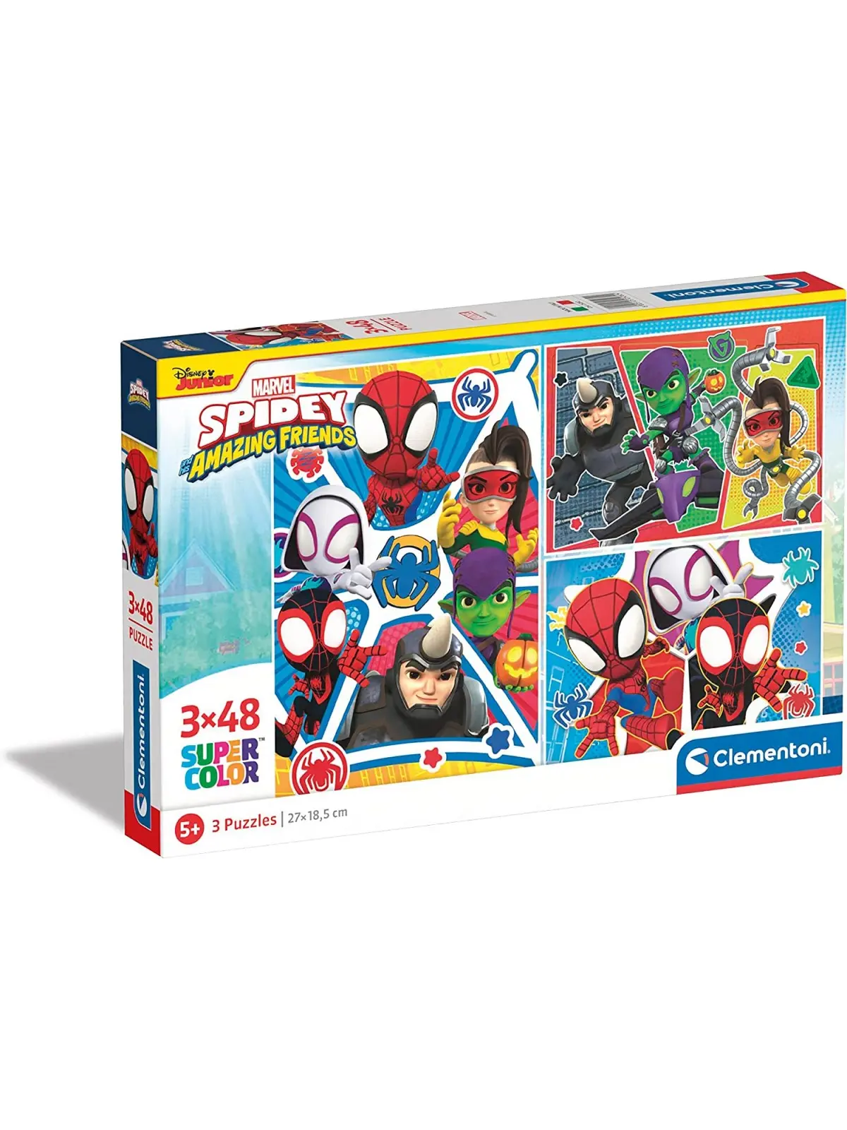 Super Color Puzzle Marvel Spidey Amazing Friends 3x48 pcs