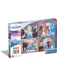 Super Color Puzzle Frozen 4 in 1