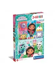Super Color Puzzle Gabby's Dollhouse 2x60 pcs