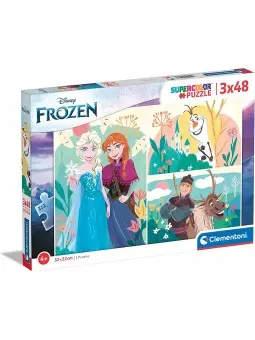 Super Color Puzzle Frozen 3x48 pcs