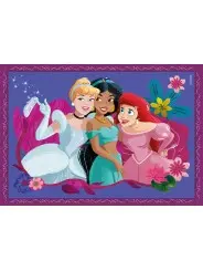 Super Color Puzzle Disney Princess 4 in 1