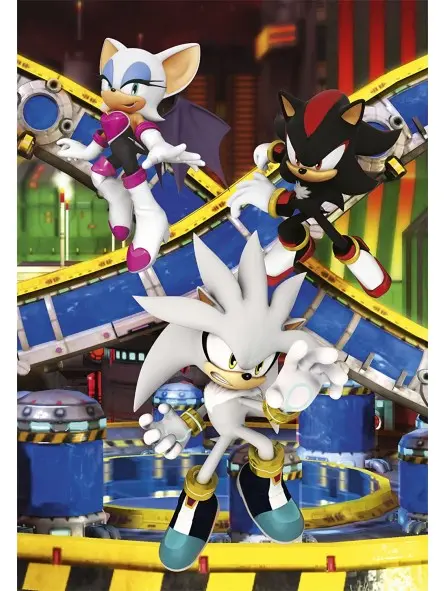Super Color Puzzle Sonic 3x48 pcs