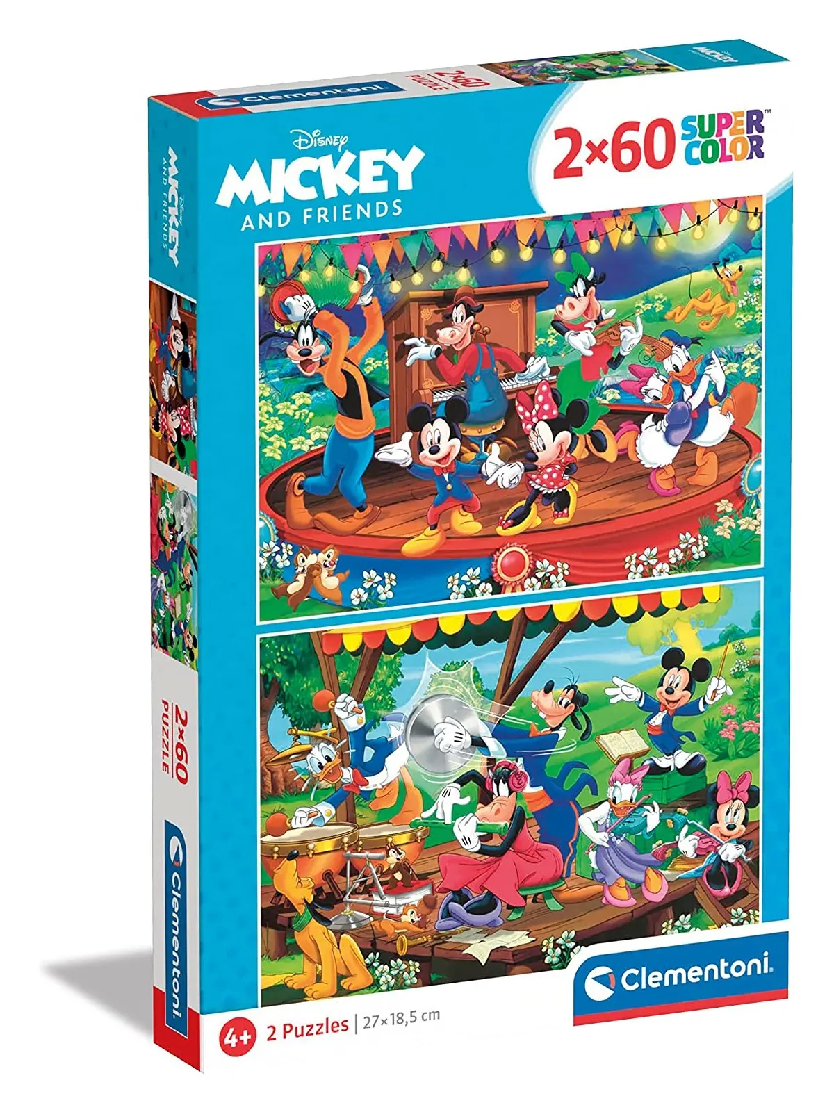 Super Color Puzzle Mickey And Friends 2x60 pcs