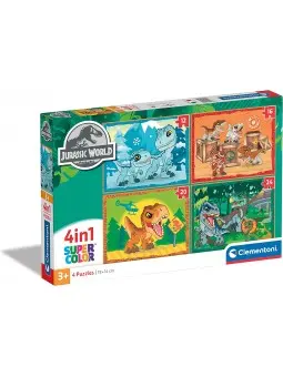 Super Color Puzzle Jurassic World 4 in 1