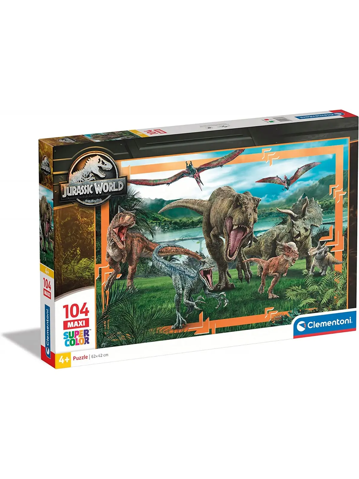 Super Color Maxi Puzzle Jurassic World 104 Pcs Puzzle 