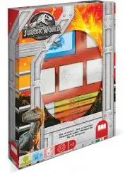 Jurassic World Box 4 Timbri Con Pennarelli Giotto