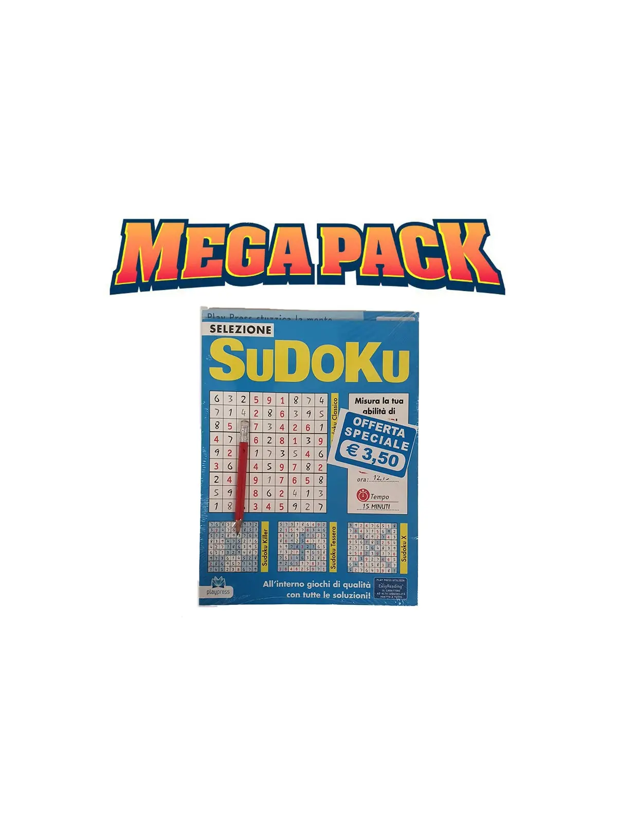 Sudoku Super Maxi Pack con Matita PVP 3.50