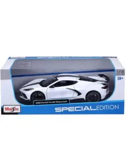 Maisto Chevrolet Stingray Coupe Bianca Scala 1/24