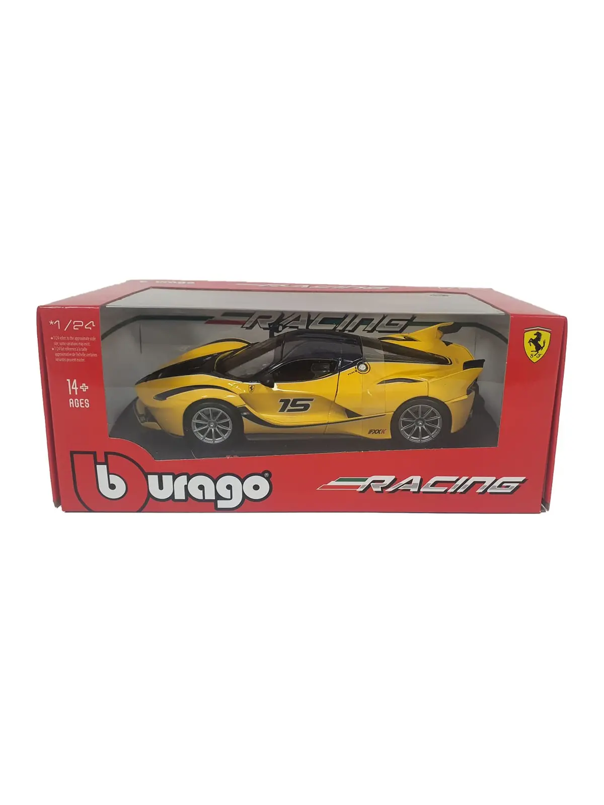 Burago Ferrari Racing FXX K Gialla Scala 1/24