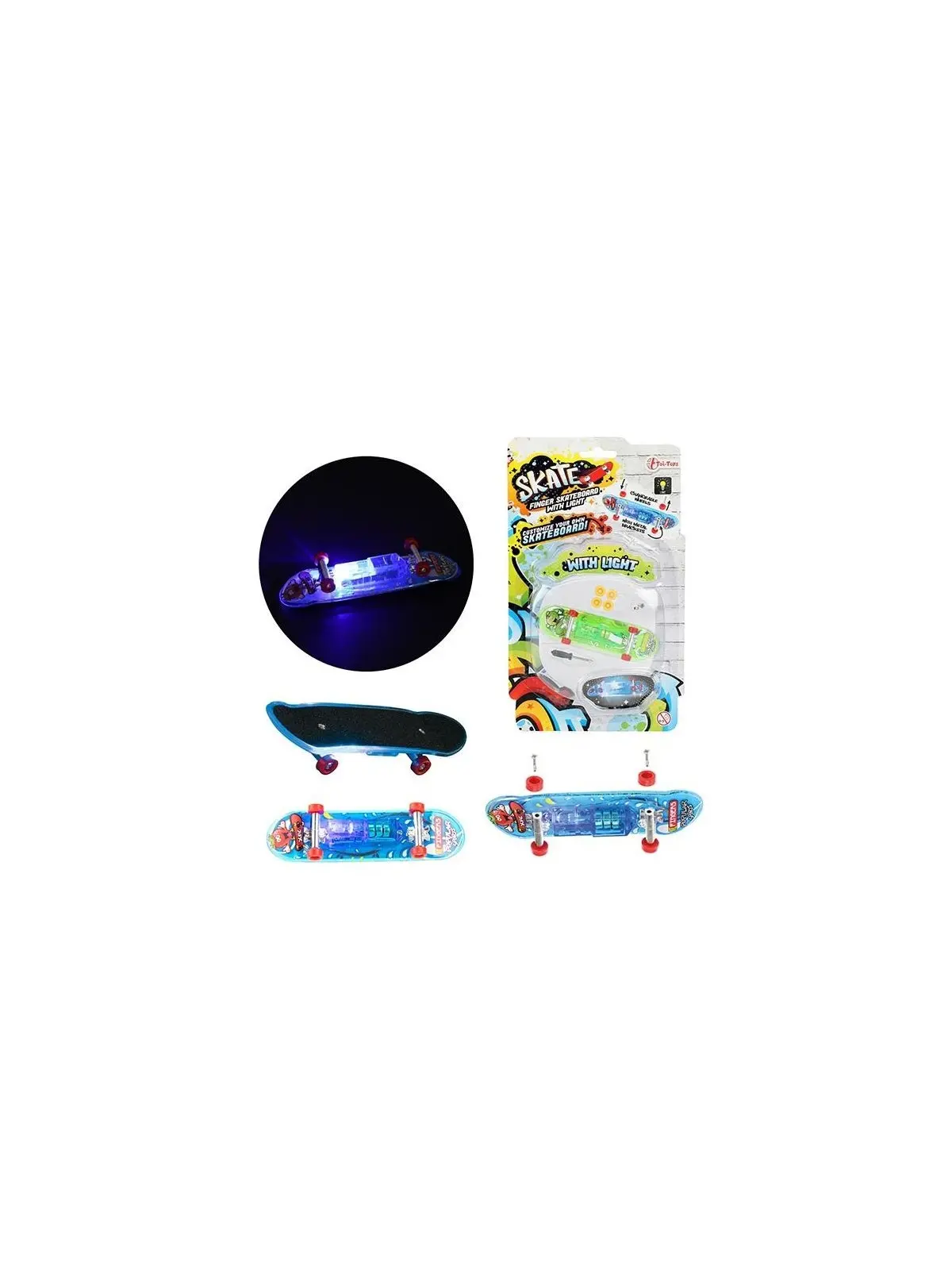 Skate Finger Light Extra Wheels