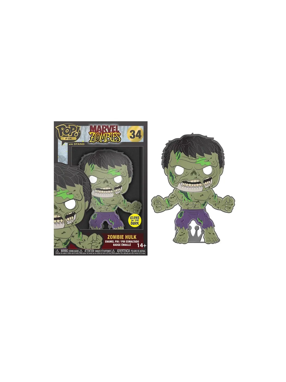 Funko Pop Pin Marvel Zombie Hulk 34