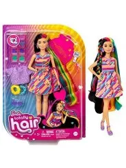 Barbie Totally Hair Look con Abito a Cuori