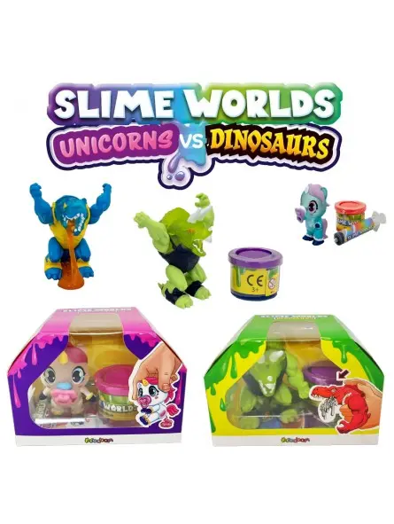 Slime Worlds Einhörner gegen Dinosaurier