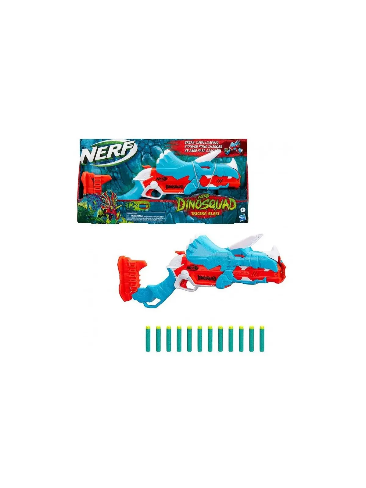 Nerf Dinosquad Tricera Explosión