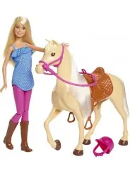 Muñeca Barbie y Caballo