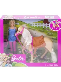 Muñeca Barbie y Caballo