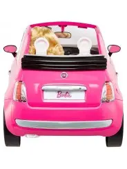 Muñeca Barbie con Fiat 500