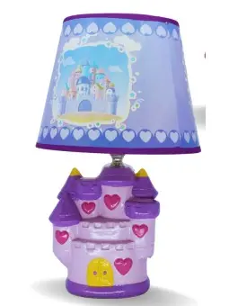 Lampada Ceramica Castello Fiabe Blu ST7142