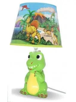 Lampada Ceramica Dinosauro Verde ST7144